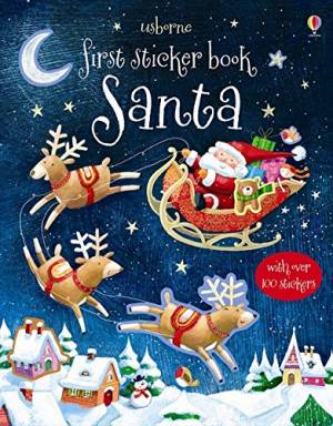 Usborne First Sticker Book Santa